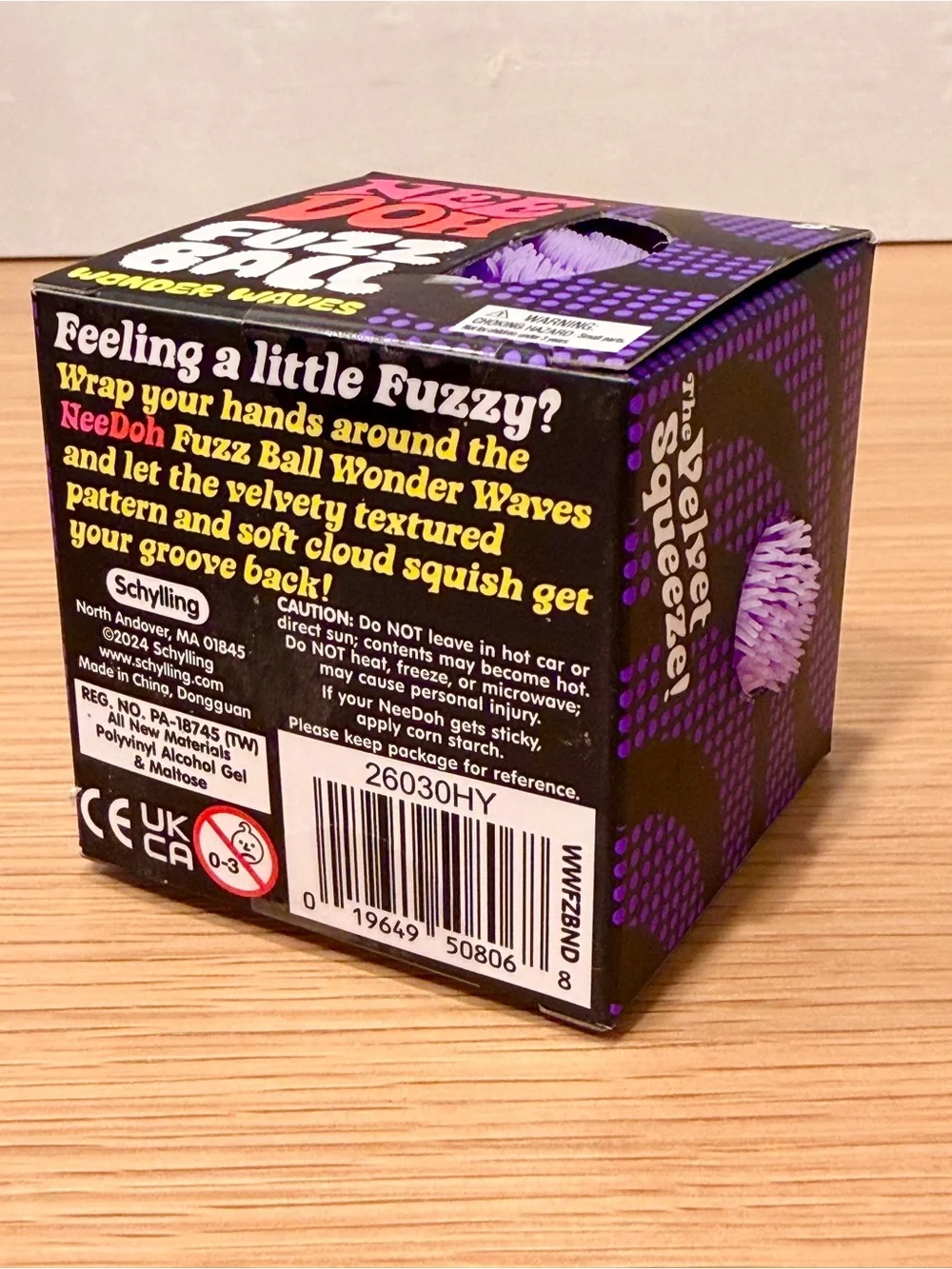 Purple Needoh Fuzz Ball Wonder Waves